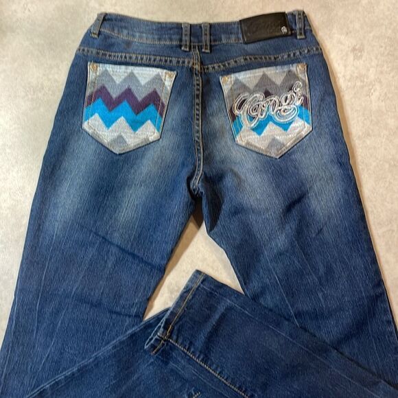 Coogi Womens Straight Leg Mid Rise Jeans Sz 7/8 - Picture 5 of 11